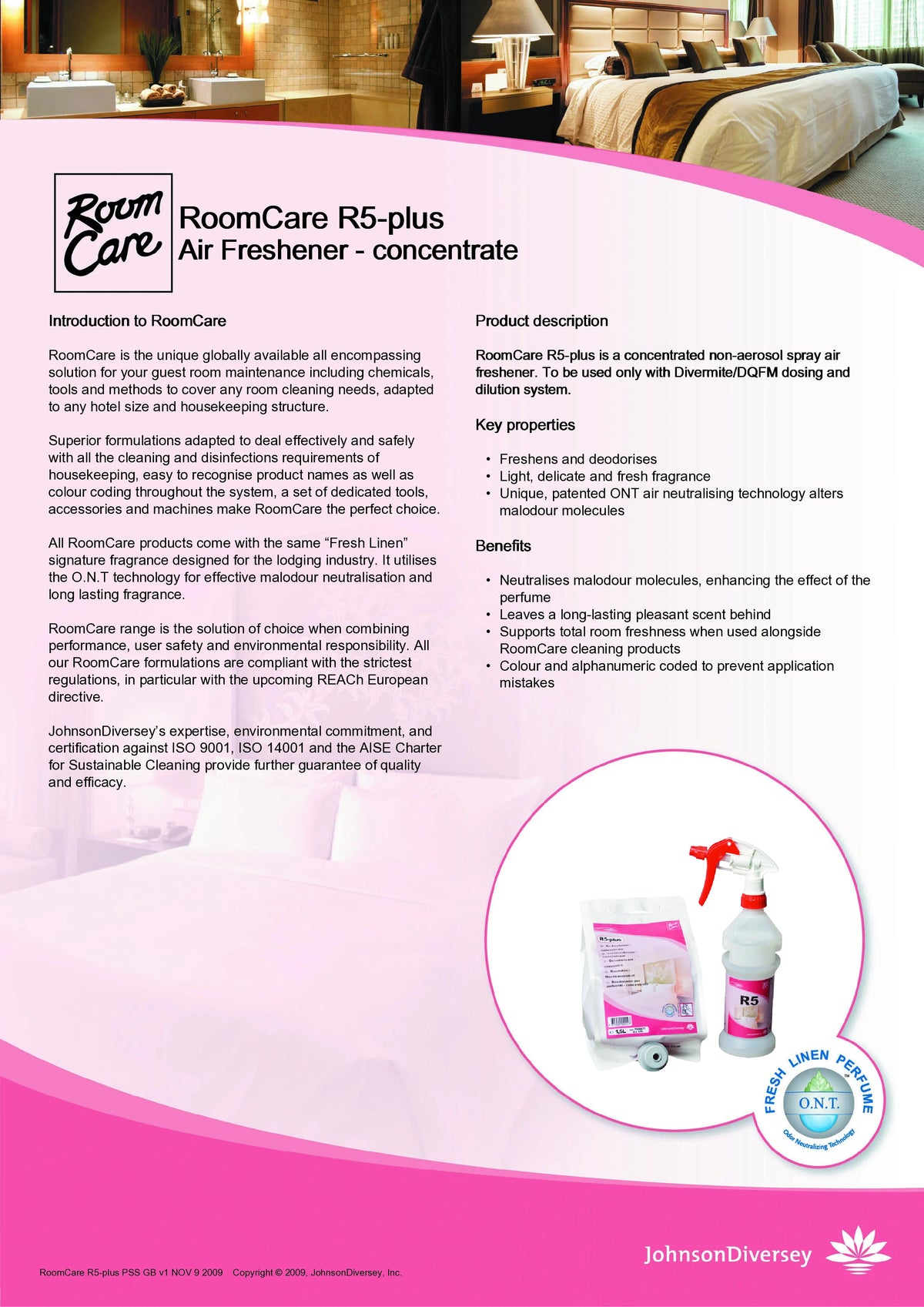 Roomcare R5 Plus – Air Freshener & Odour Neutraliser (5L)