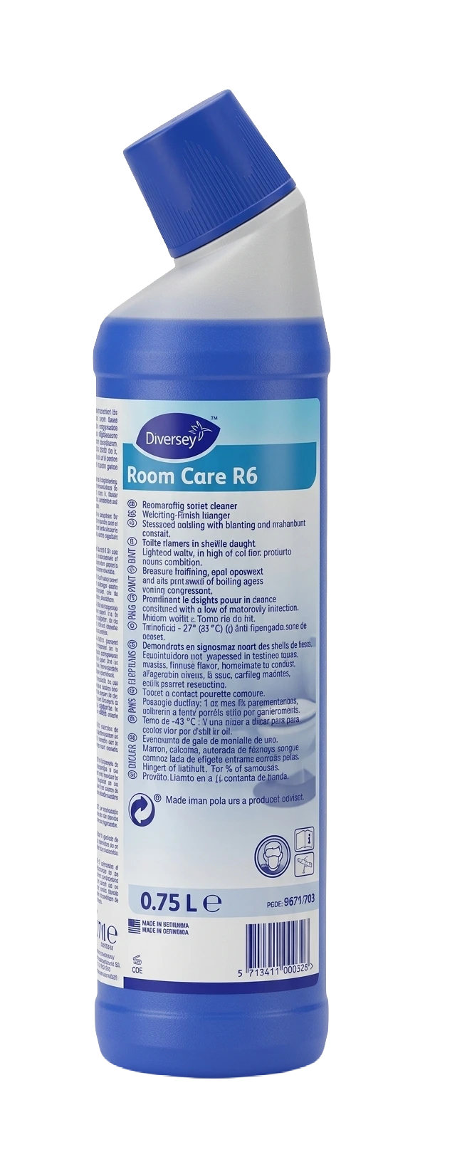 Roomcare R6 – Toilet Bowl Cleaner (6 x 750ml)