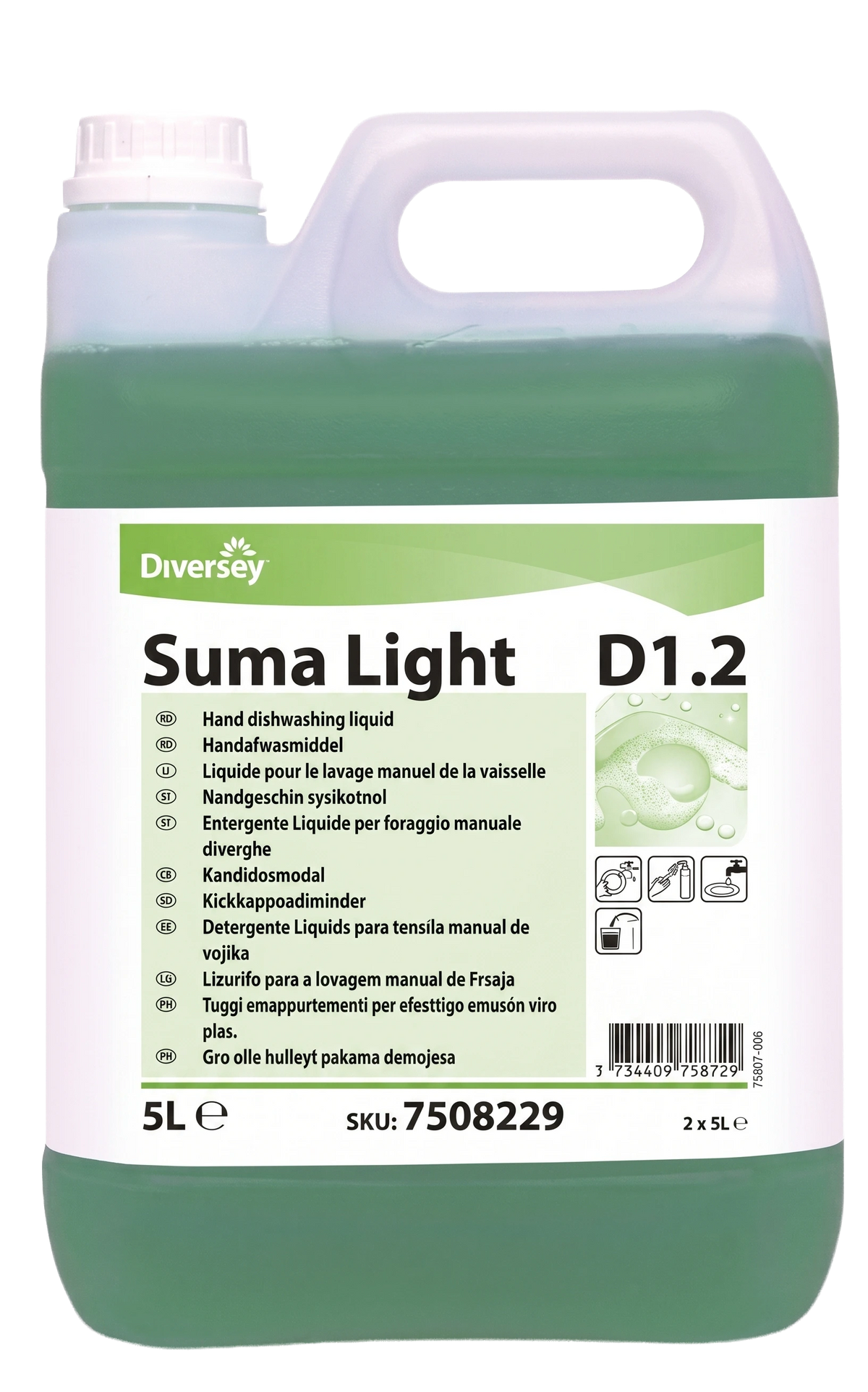 Suma Light D1.2 – Sink Detergent (5L)