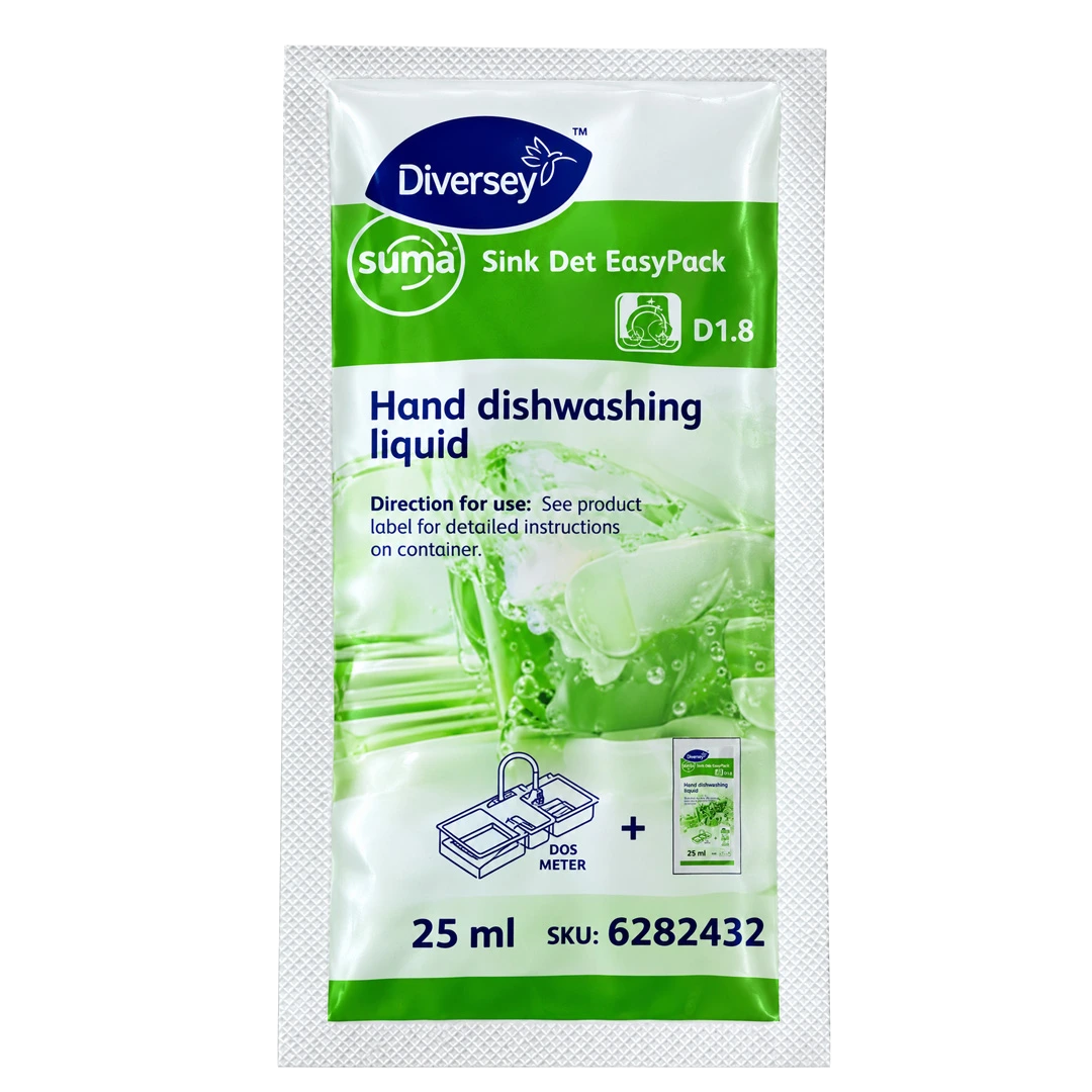 Suma Sink Det D1.8 – Sink Detergent Sachets (200 x 25ml)
