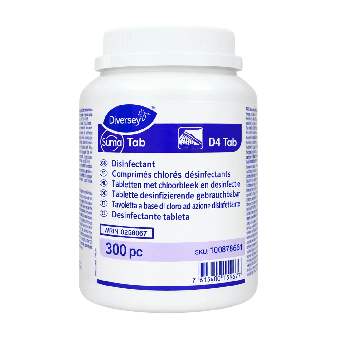 Suma Tab D4 – Chlorine Sanitizing Tablets (300 Tablets)