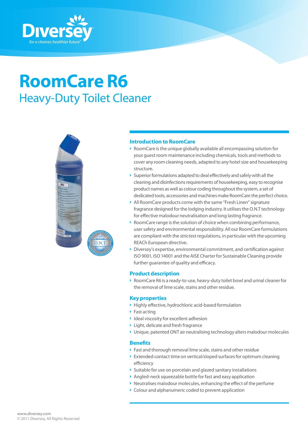 Roomcare R6 – Toilet Bowl Cleaner (6 x 750ml)