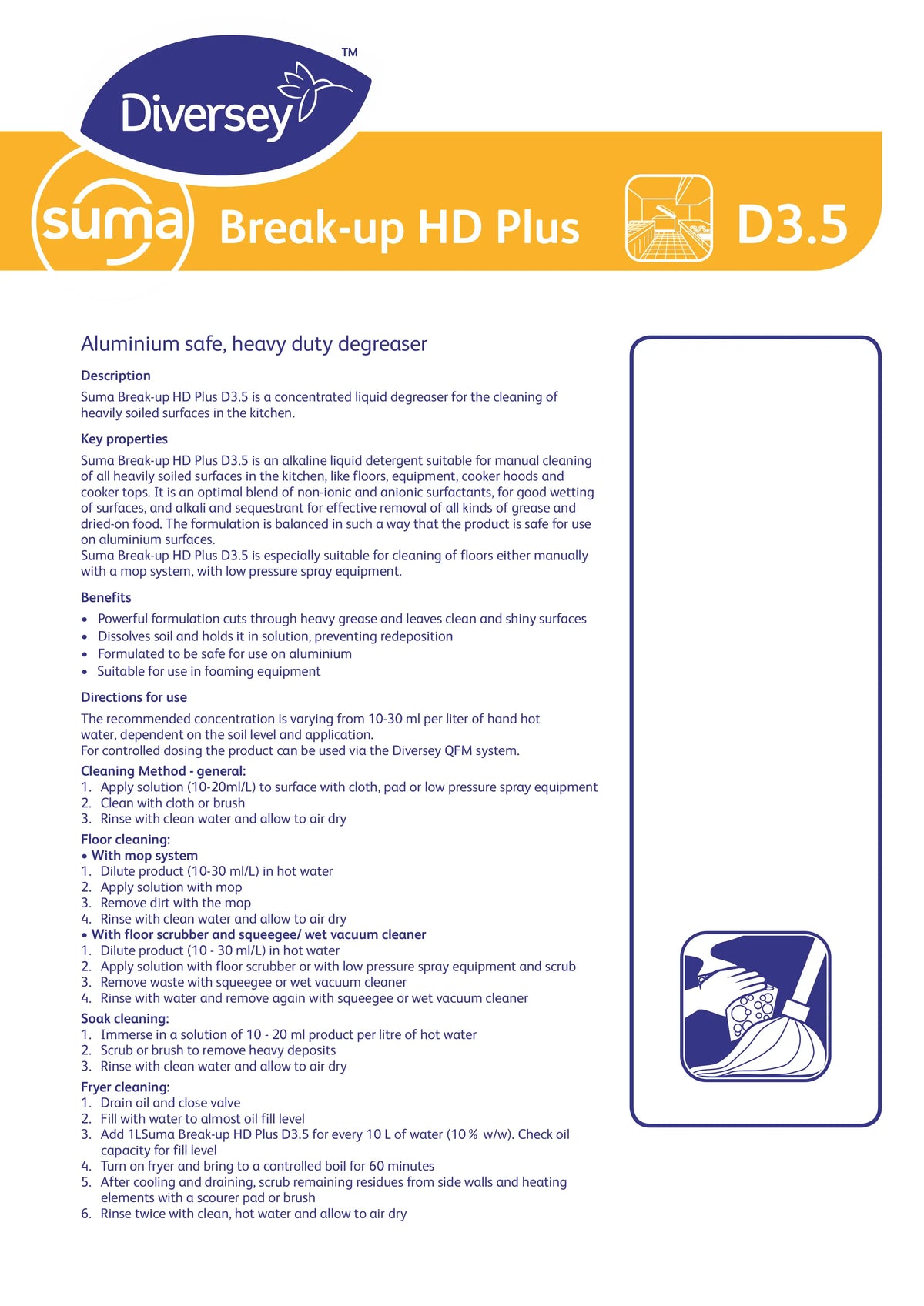 Suma Force D3.5 – Heavy Duty Degreaser (5L)