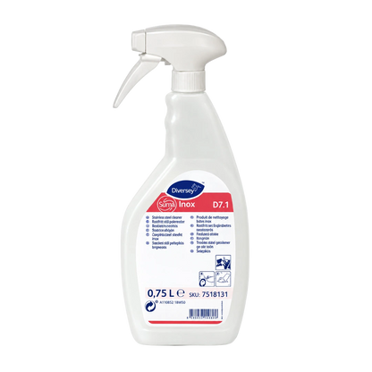 Suma INOX D7.1 – Stainless Steel Polish (6 x 750ml) Pack